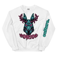 Load image into Gallery viewer, "JACKALOPE" Crewneck Sweater WHITE