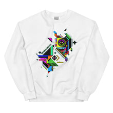 Load image into Gallery viewer, "GLITCH MODE" Crewneck Sweatshirt (WHITE)