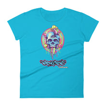 Load image into Gallery viewer, "MELTING SKULL" Women's Fitted T-shirt