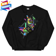 Load image into Gallery viewer, "GLITCH MODE" Crewneck Sweatshirt (BLACK)
