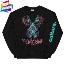 Load image into Gallery viewer, &quot;JACKALOPE&quot; Crewneck Sweatshirt BLACK
