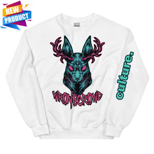 Load image into Gallery viewer, &quot;JACKALOPE&quot; Crewneck Sweater WHITE
