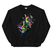 Load image into Gallery viewer, "GLITCH MODE" Crewneck Sweatshirt (BLACK)
