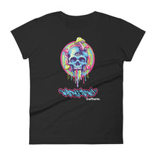Load image into Gallery viewer, "MELTING SKULL" Women's Fitted T-shirt
