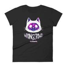 Load image into Gallery viewer, "CHESIRE CULTure Cat"  Women's Fitted T-Shirt
