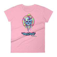 Load image into Gallery viewer, "MELTING SKULL" Women's Fitted T-shirt
