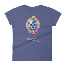 Load image into Gallery viewer, "MELTING SKULL" Women's Fitted T-shirt
