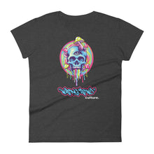 Load image into Gallery viewer, "MELTING SKULL" Women's Fitted T-shirt

