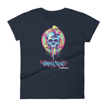 Load image into Gallery viewer, "MELTING SKULL" Women's Fitted T-shirt
